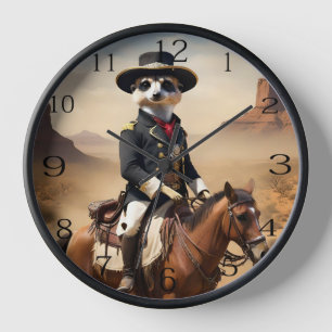 Meerkat On A Horse: Could Be The Lone Stranger Clock