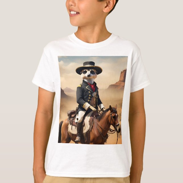 Meerkat On A Horse: Could Be The Lone Stranger T-Shirt (Front)