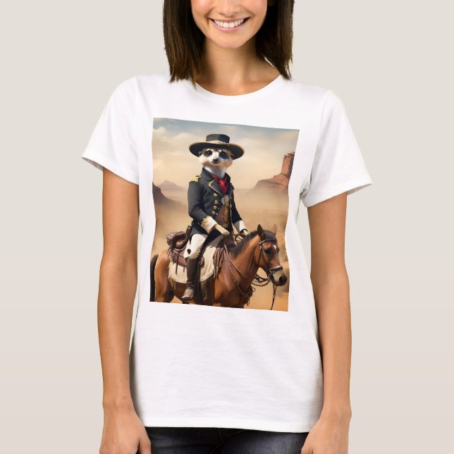 Meerkat On A Horse: Could Be The Lone Stranger T-Shirt (Front)
