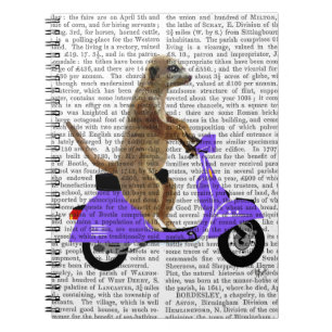 Meerkat on Lilac Moped Notebook