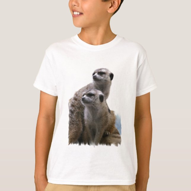 Meerkat Pair Kid's T-Shirt (Front)
