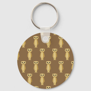Meerkat Pattern. Key Ring