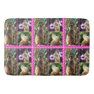 Meerkat Photo Collage, Bath Mat