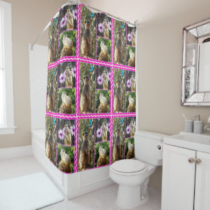 Meerkat,_Photo_Collage,_Shower_Curtain. Shower Curtain