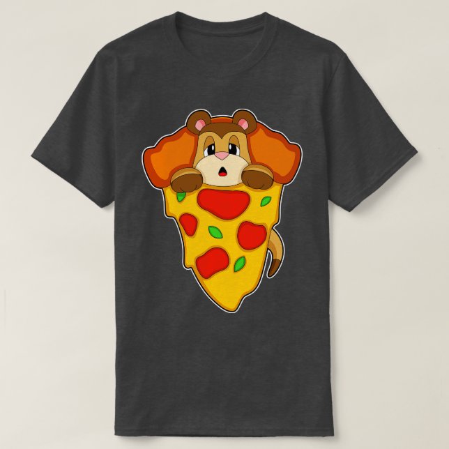 Meerkat Pizza T-Shirt (Design Front)