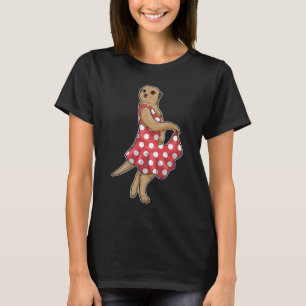 Meerkat Polka Dots Dress T-Shirt