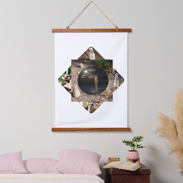 Meerkat Polyscope,  Hanging Tapestry (Bedroom)