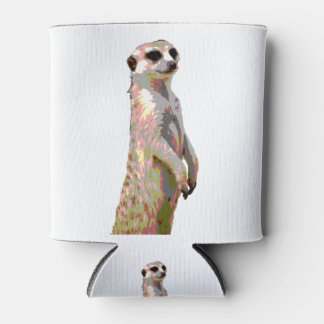Meerkat - Pop Art Style & Posterised Can Cooler