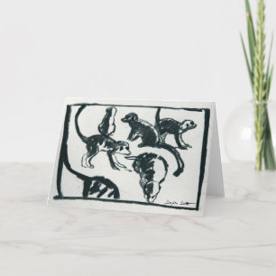 Meerkat pups - Art card