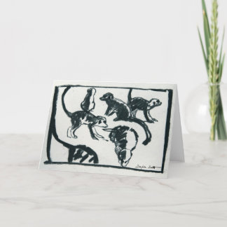 Meerkat pups - Art card