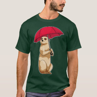 Meerkat Rain Umbrella T-Shirt