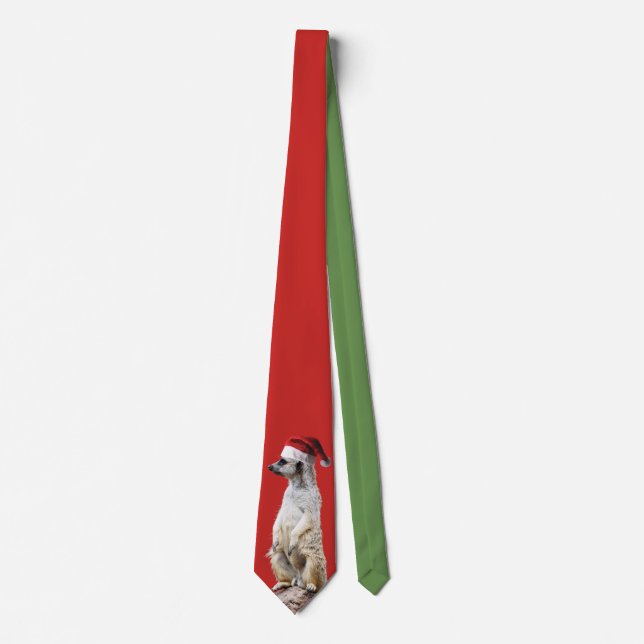 Meerkat Santa Claus Tie (Front)