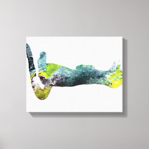 Meerkat silhouette canvas print