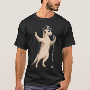 Meerkat Singer Microphone Music T-Shirt