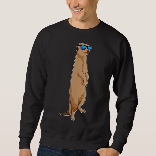 Meerkat Sunglasses Sweatshirt (Front)