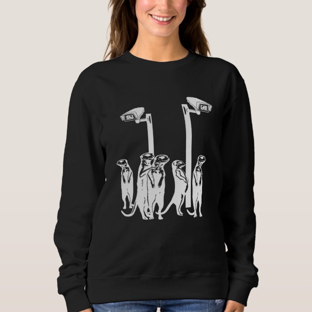 Meerkat Surikate Animal Camera Sweatshirt (Front)