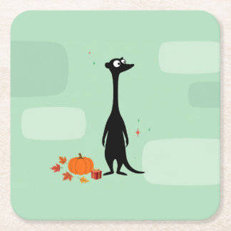 Meerkat Thanksgiving Coaster