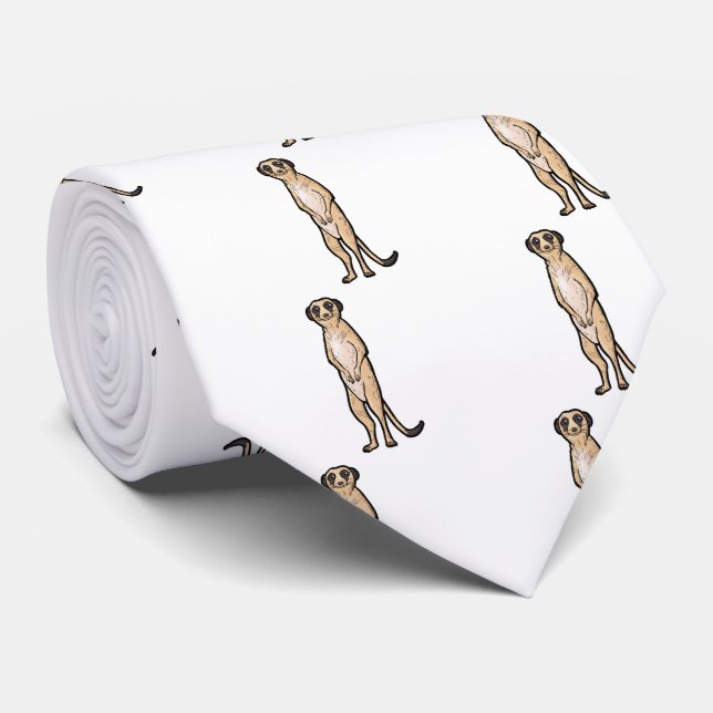 Meerkat Tie (Rolled)