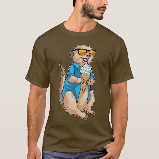 Meerkat Waffle ice cream T-Shirt (Front)