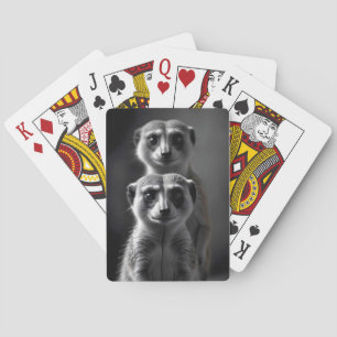 Meerkat Wildlife Majestic Nature Life Wallpaper Playing Cards