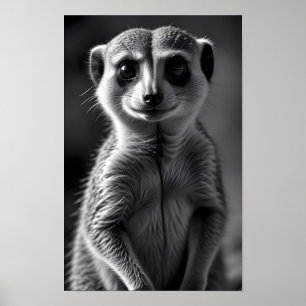 Meerkat Wildlife Majestic Nature Life Wallpaper Poster