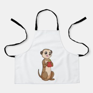 Meerkat with Apple Apron