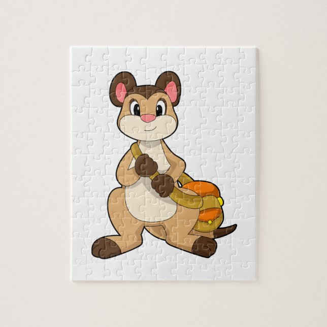 Meerkat with Bag Jigsaw Puzzle (Vertical)