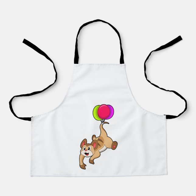 Meerkat with Balloon Apron (Front)