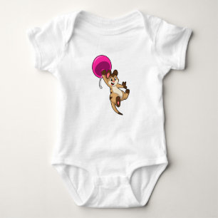 Meerkat with Balloon Baby Bodysuit