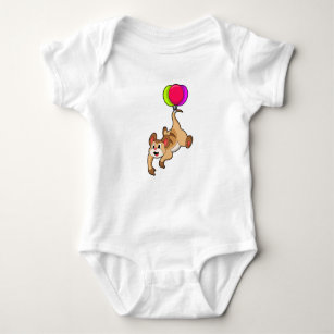 Meerkat with Balloon Baby Bodysuit