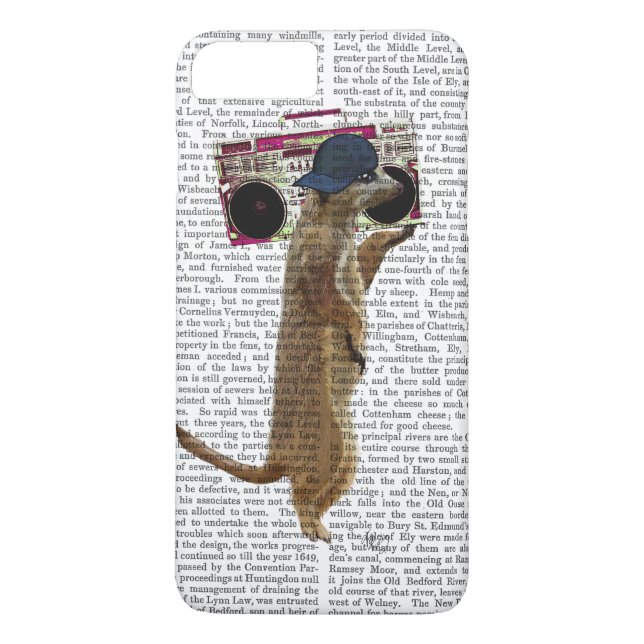 Meerkat with Boom Box Ghetto Blaster 2 Case-Mate iPhone Case (Back)