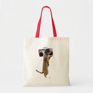 Meerkat with Boom Box Ghetto Blaster 2 Tote Bag