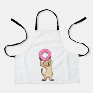 Meerkat with Donut Apron