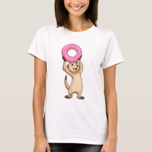 Meerkat with Donut T-Shirt