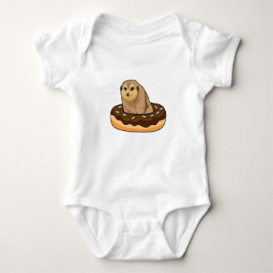 Meerkat with Doughnut Baby Bodysuit