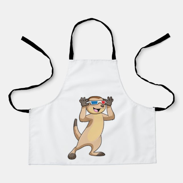 Meerkat with Glasses Apron (Front)