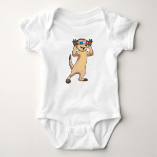 Meerkat with Glasses Baby Bodysuit