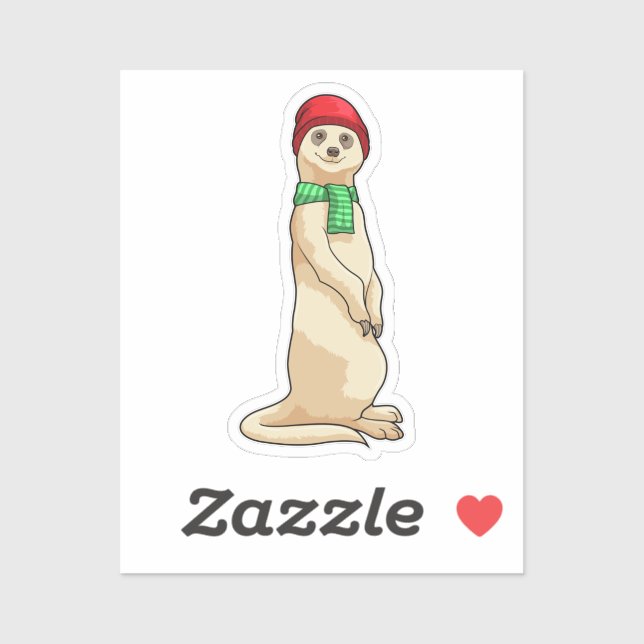 Meerkat with Hat and Scarf (Sheet)