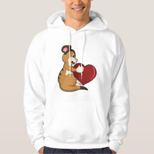 Meerkat with Heart Hoodie
