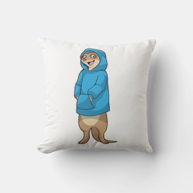 Meerkat with Hoodie Cushion (Front)