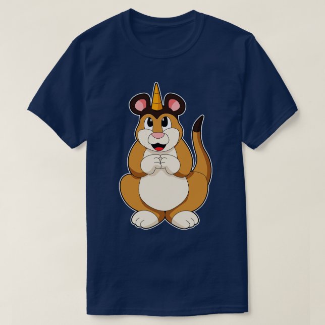 Meerkat with Horn T-Shirt (Design Front)