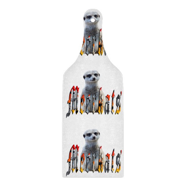 Meerkat With Meerkats Logo, Cutting Board (Front)