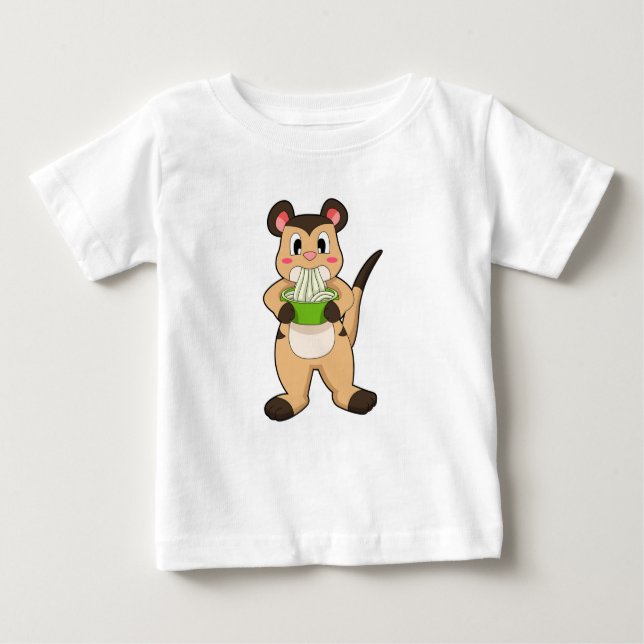 Meerkat with Ramen Baby T-Shirt (Front)