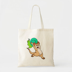 Meerkat with Snail.PNG Tote Bag