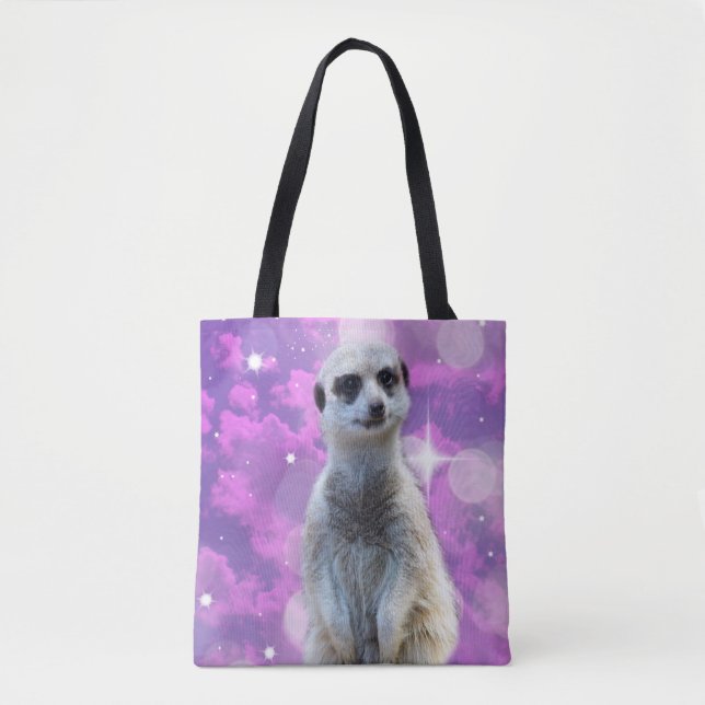 Meerkat With Sparkle, Tote Bag (Front)