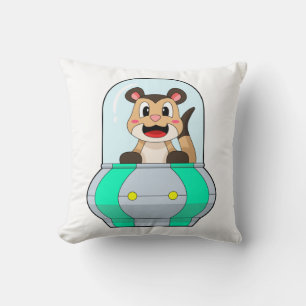 Meerkat with Submarine Cushion