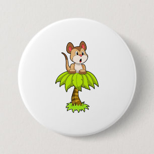 Meerkat with Tree 7.5 Cm Round Badge