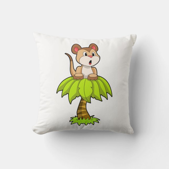 Meerkat with Tree Cushion (Front)