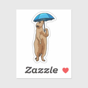 Meerkat with Umbrella