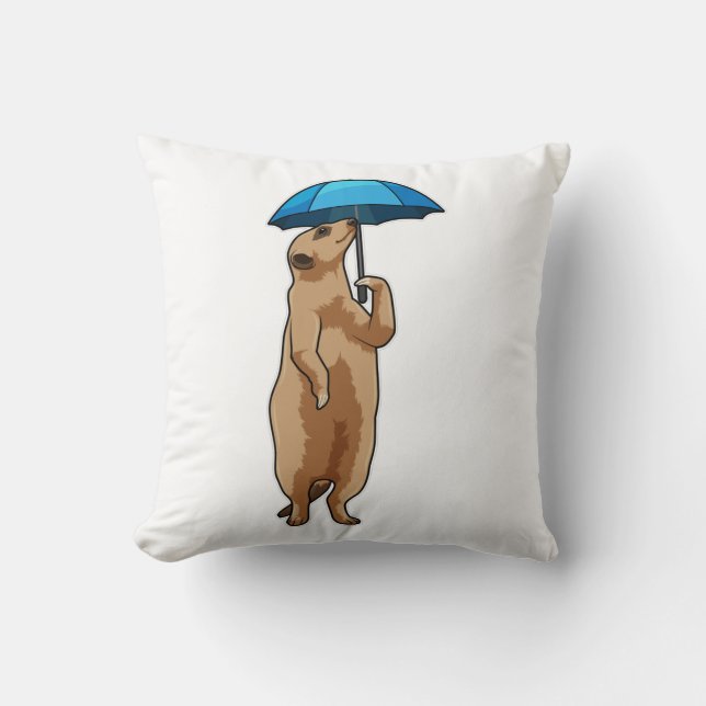 Meerkat with Umbrella Cushion (Front)